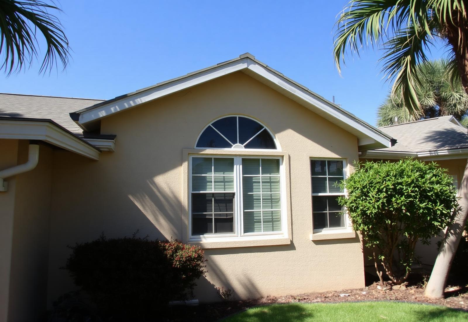 South Florida home before impact window installation